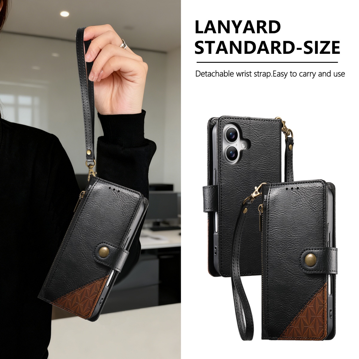 Leather Card Wallet - Capa de Telefone em Couro PU
