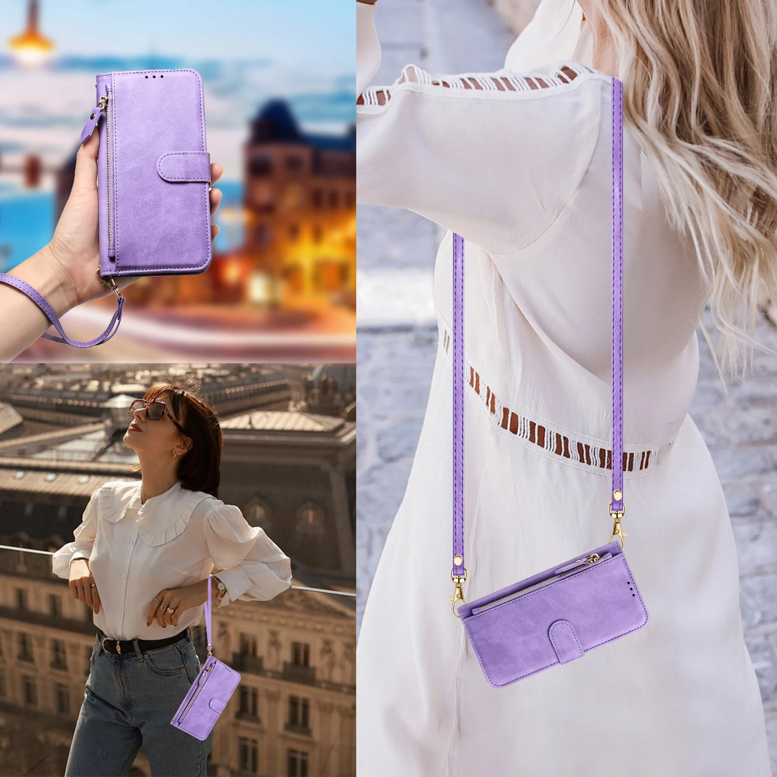 Leather Card Wallet - Capa Carteira de Couro para POCO