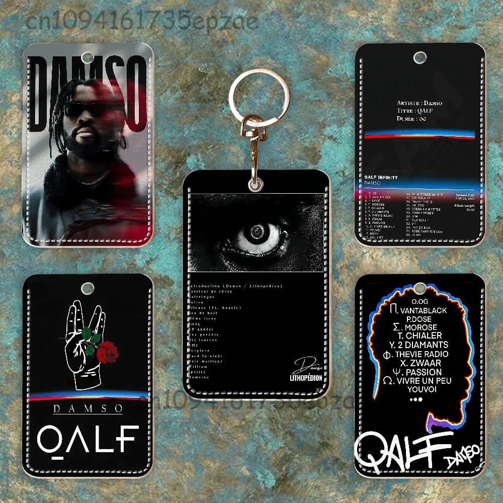 Leather Card Wallet - D-Damso Qalf Porta-Cartões Retangular de Couro