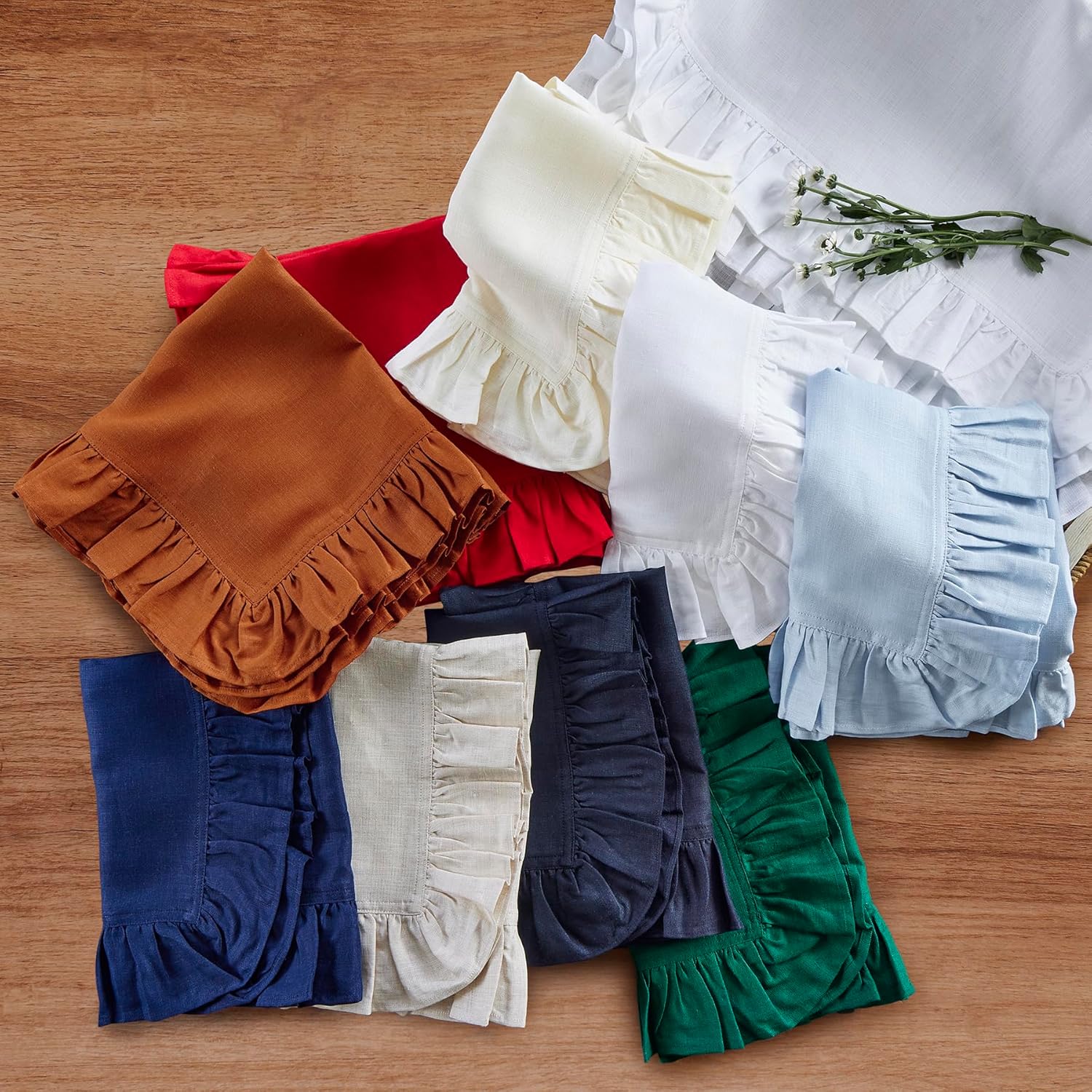 Linen Napkin Set - Conjunto de 4 guardanapos de jantar