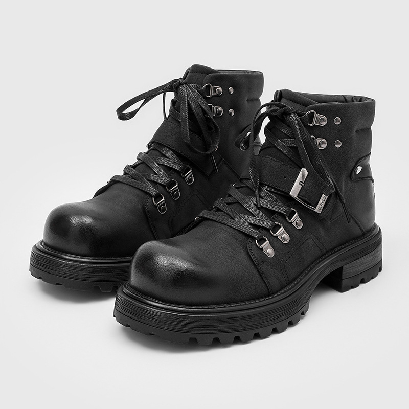 Luxury Lifestyle Store - Marca masculina botas de couro da
