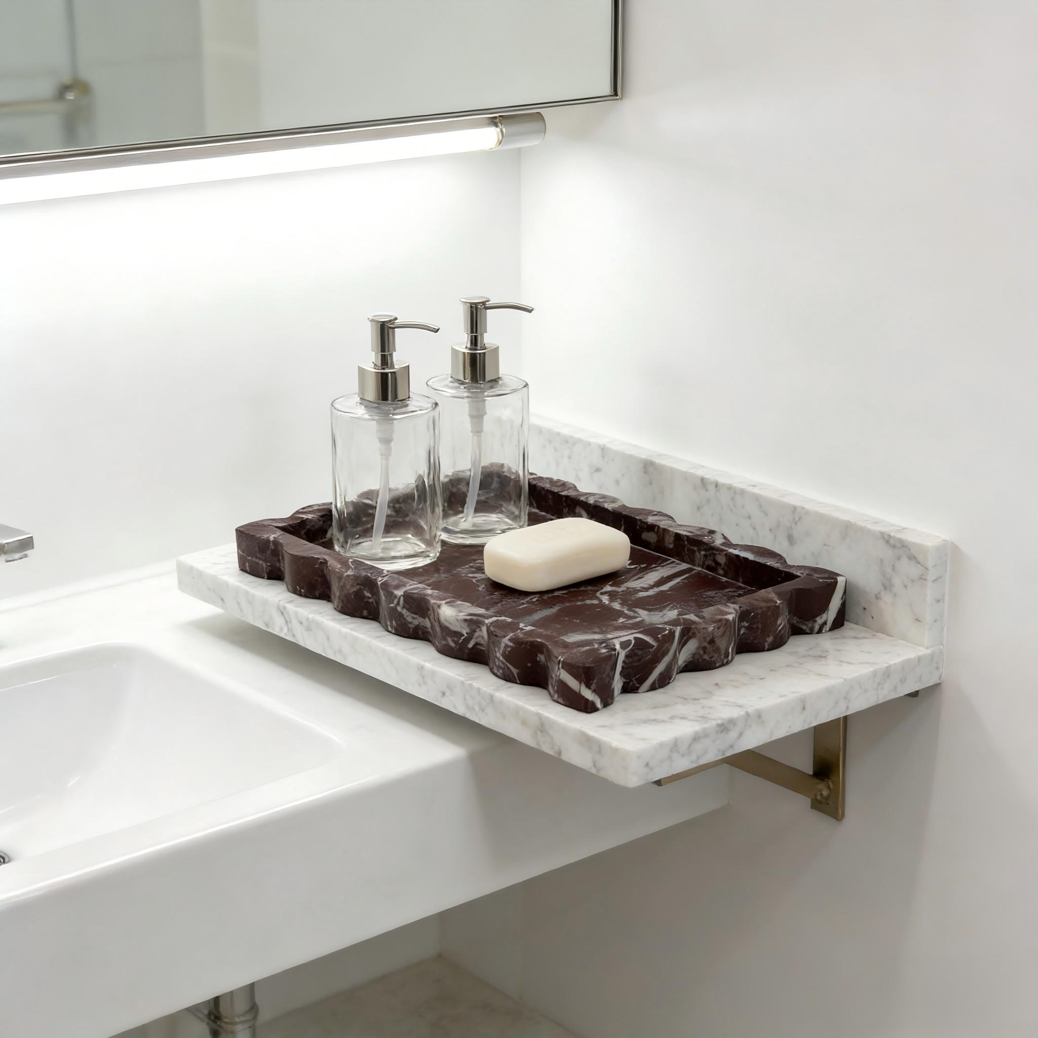 Bandeja de Mármore Roxo Natura - Marble Serving Board avaliação e preço