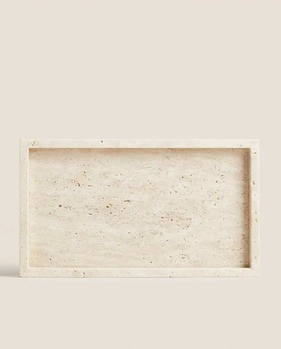 Bandeja de travertino amarelo  - Marble Serving Board avaliação e preço