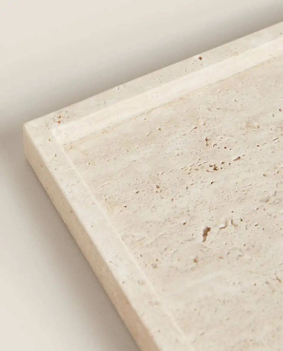 Bandeja de travertino amarelo  - Marble Serving Board avaliação e preço