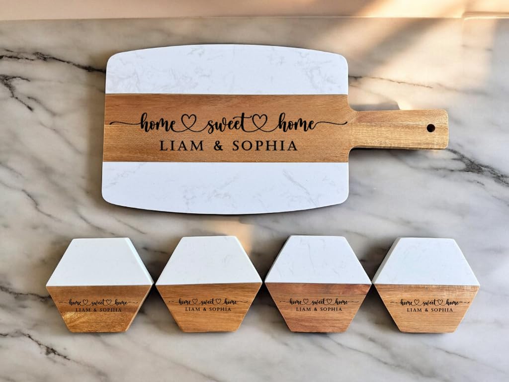 Pacote com 10 Tábuas de Corte  - Marble Serving Board avaliação e preço