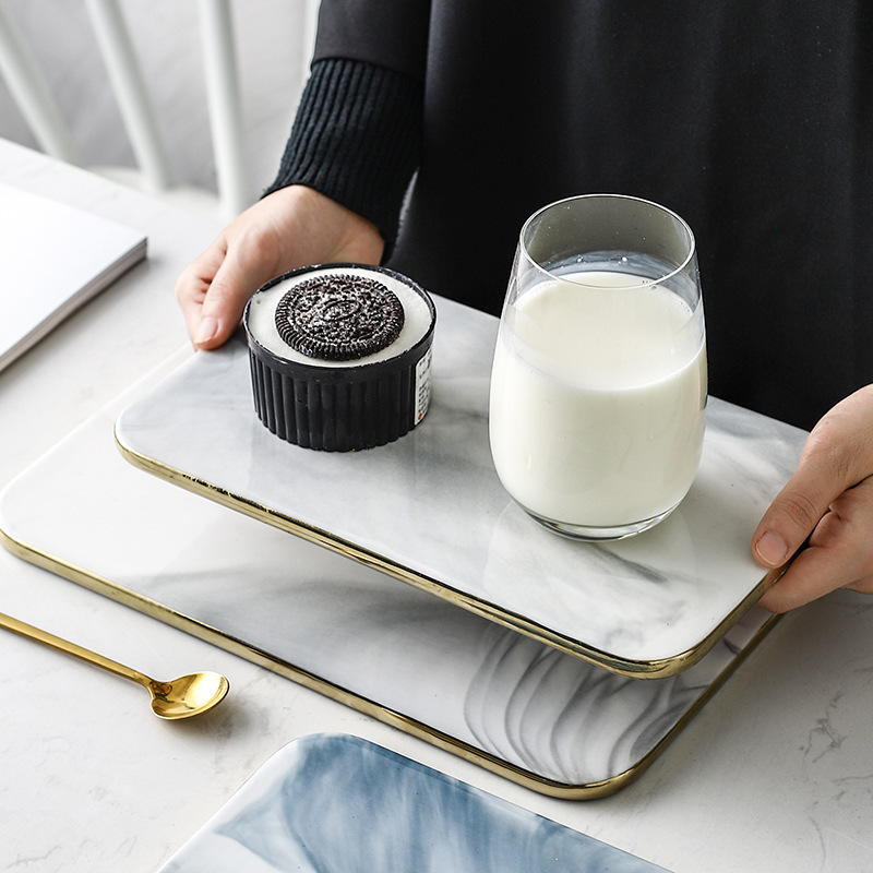 Tábua De Corte De Cerâmica De  - Marble Serving Board avaliação e preço