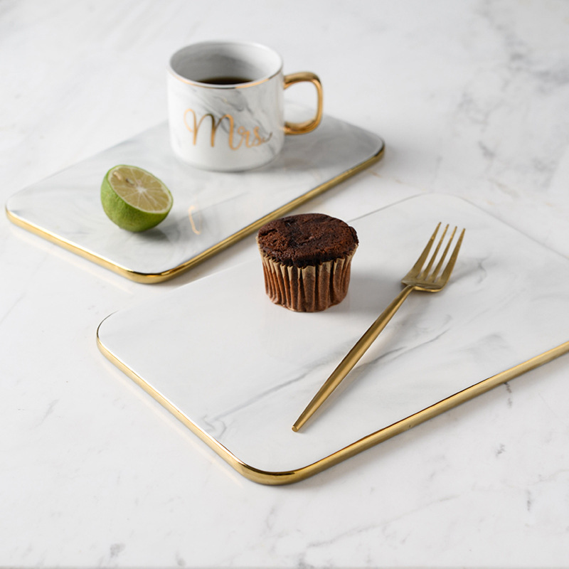 Tábua De Corte De Cerâmica De  - Marble Serving Board avaliação e preço