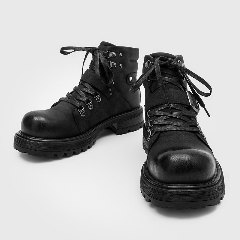 Marca masculina botas de couro - Luxury Lifestyle Store avaliação e preço