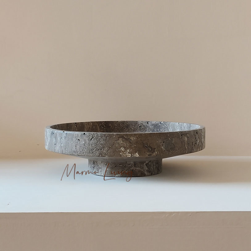 Tigela de travertino bege esti - Marble Serving Board avaliação e preço