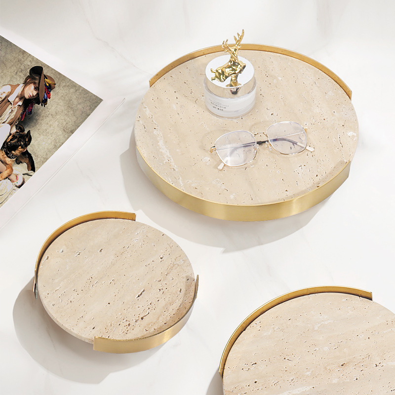 Bandeja De Mármore Marrom Bege - Marble Serving Board avaliação e preço