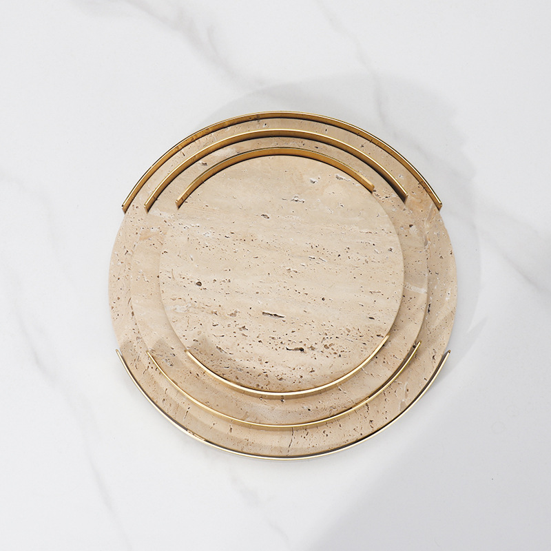 Bandeja De Mármore Marrom Bege - Marble Serving Board avaliação e preço
