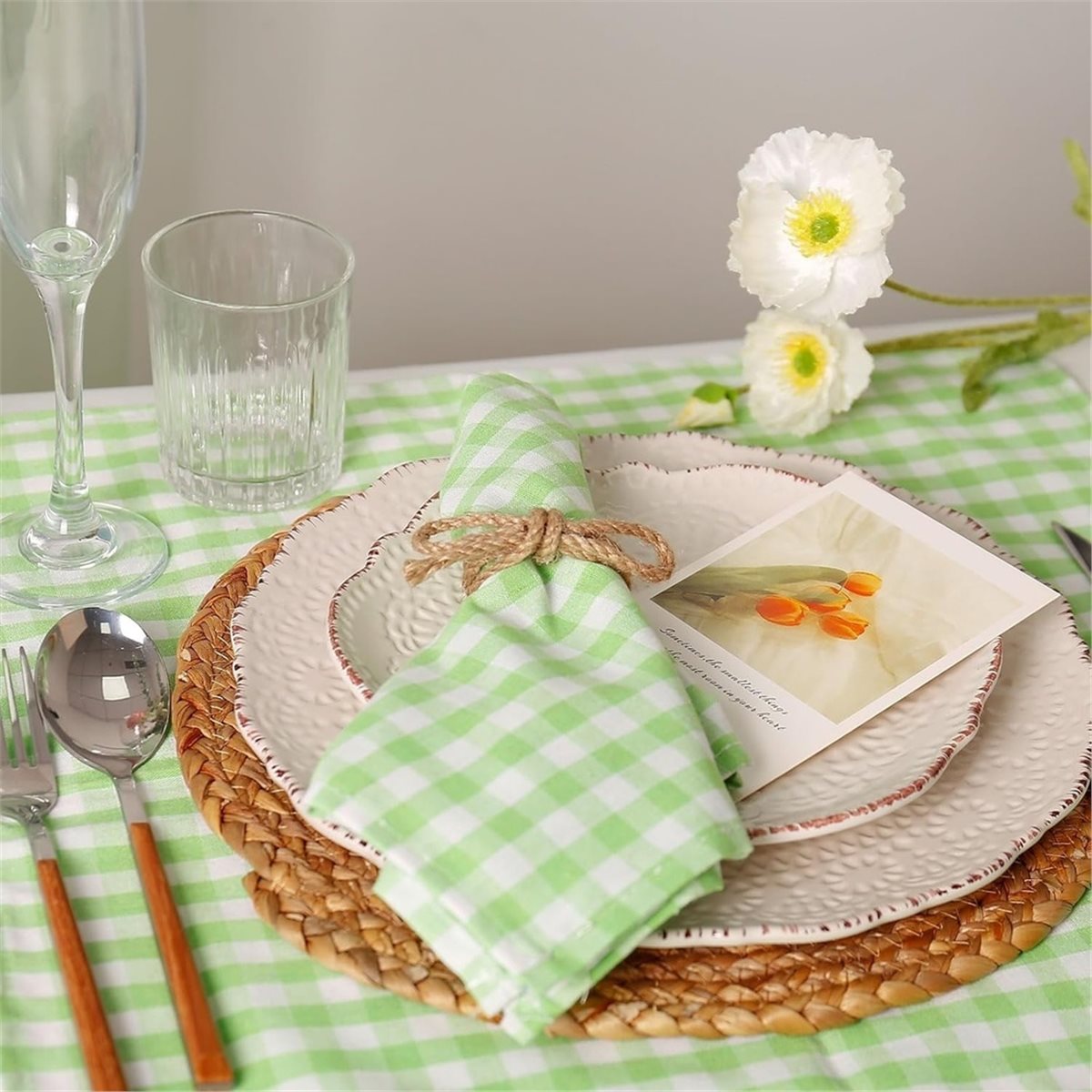 Conjunto de 12 Anéis de Guarda - Linen Napkin Set avaliação e preço